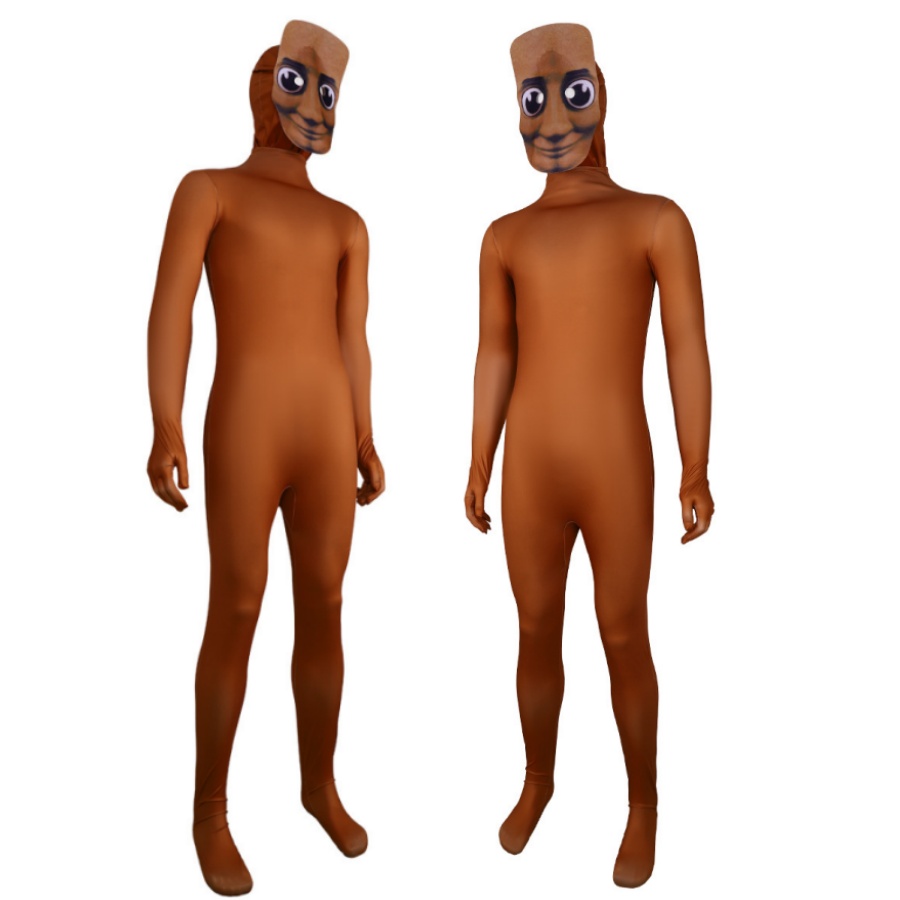 Kids Face Mask - Yellow bodysuit party cosplay costume adult