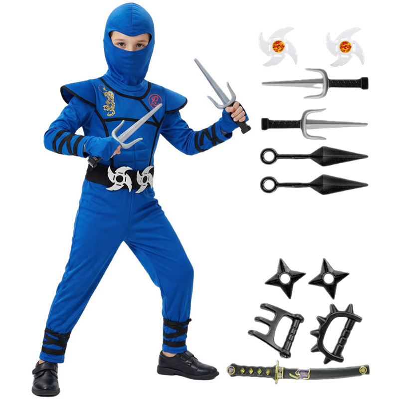 Black and Blue Ninja Costume f - огляд і ціна Black Face Mask Pack