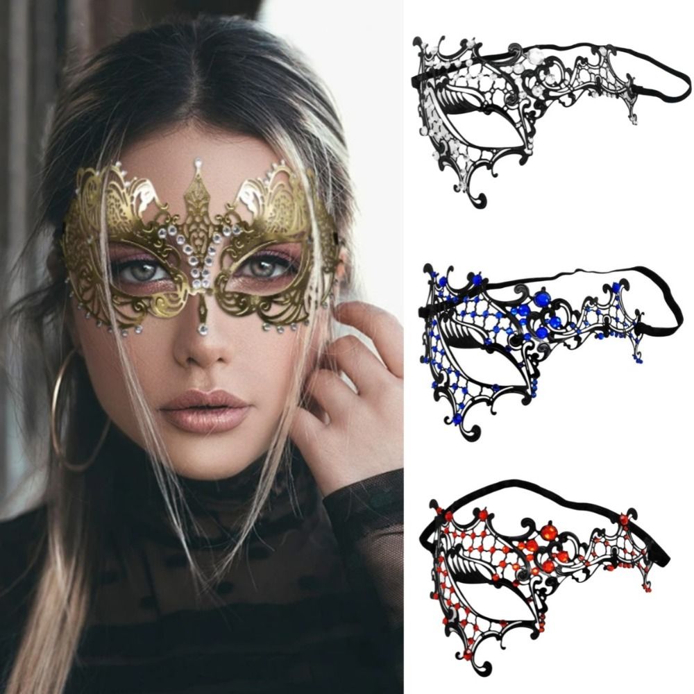 Venetian Halloween Half Face M - огляд і ціна Mask Lanyard Adjustable