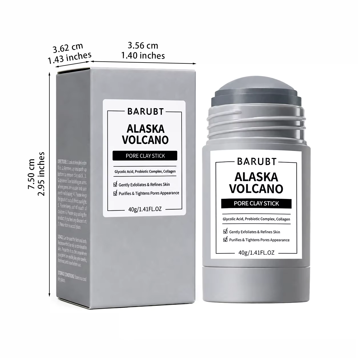 Alaska Volcano Pore Clay Stick - огляд і ціна Dust Mask Construction
