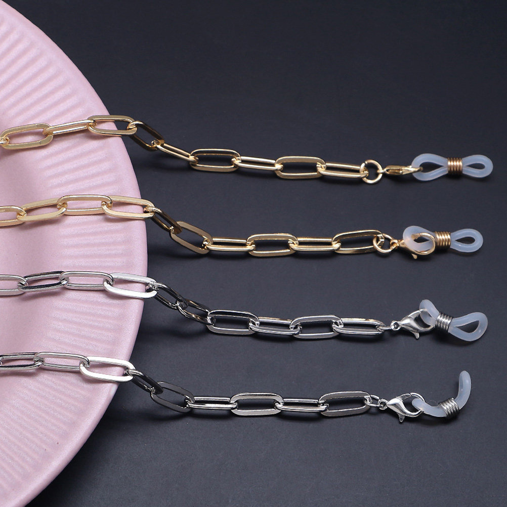 Gold Paperclip Mask Lanyard Gl - огляд і ціна Mask Chain Holder