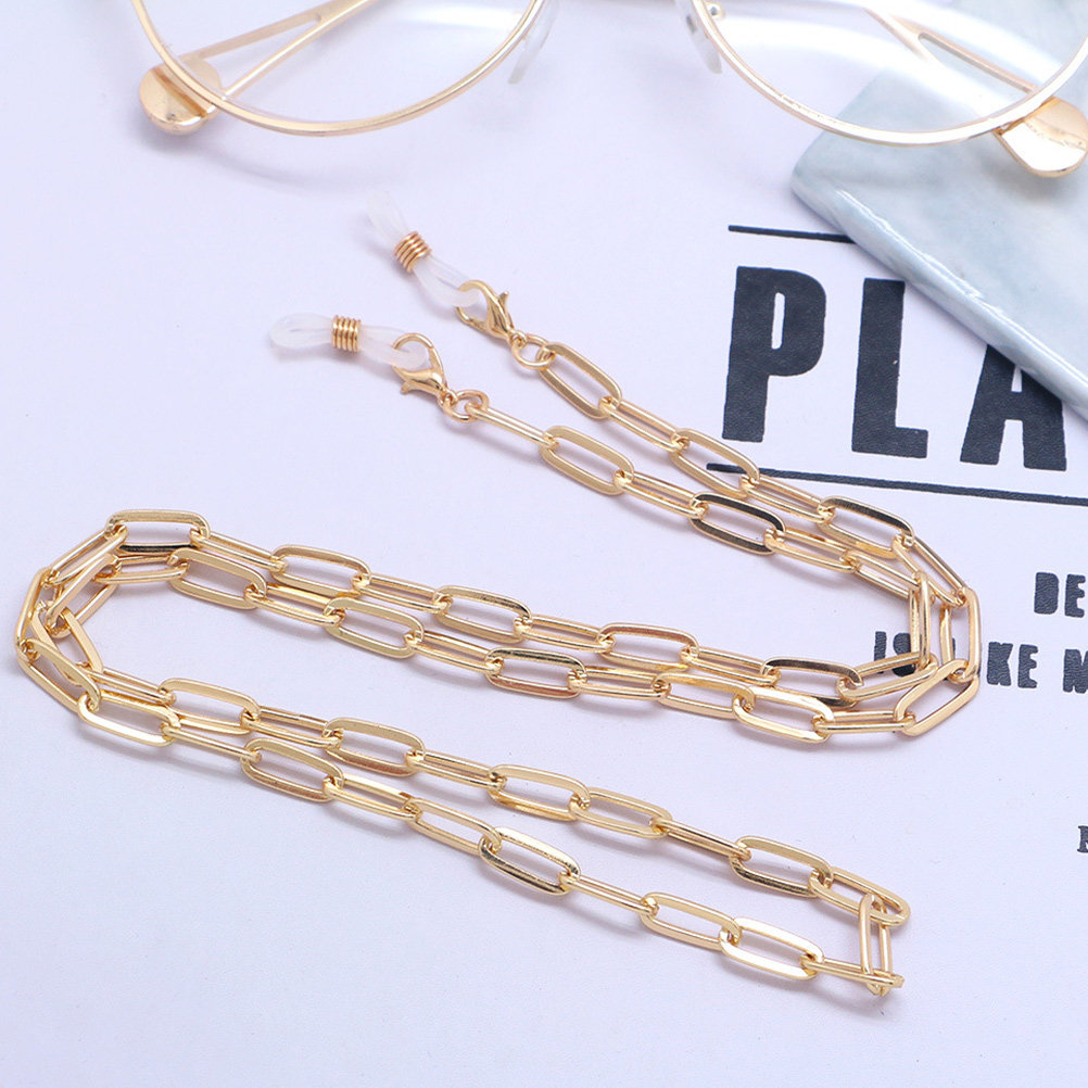 Gold Paperclip Mask Lanyard Gl - огляд і ціна Mask Chain Holder